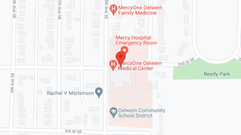 Map of the neighborhood around Mercy's Living Plus