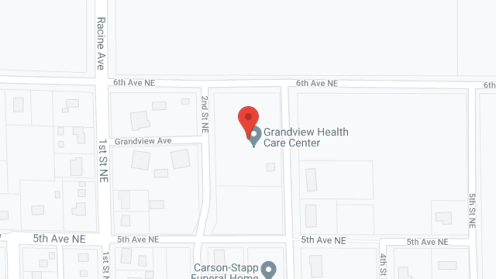 Map of the neighborhood around Grandview Health Care Ctr