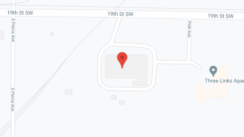 Map of the neighborhood around Iowa Odd Fellows and Orphans Hm