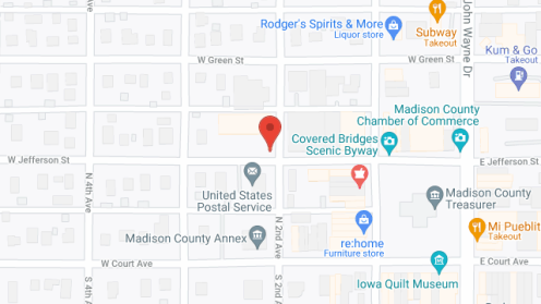 Map of the neighborhood around Winterset Madison Square