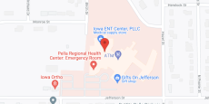 Pella Regional Health Ctr in google map