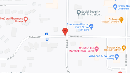 Map of the neighborhood around Odd Fellows Apartments