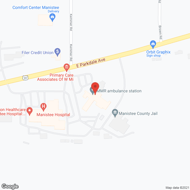 Manistee County Care Facility in google map