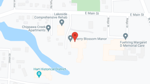 Map of the neighborhood around Cherry Blossom Manor Inc