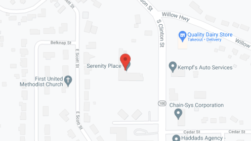 Map of the neighborhood around Serenity Place