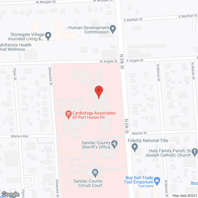 Sanilac County Medical Care in google map