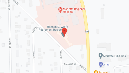 Map of the neighborhood around Hannah D Wolfe Residence