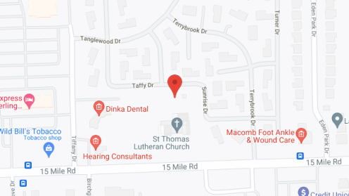 Map of the neighborhood around Carlton Terrace