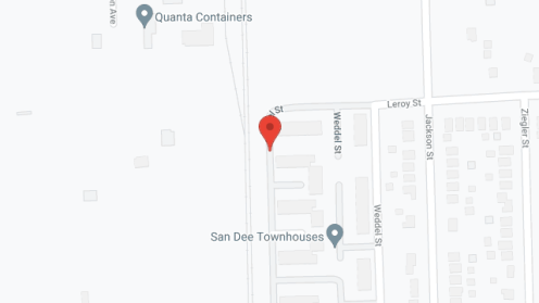 Map of the neighborhood around San-Dee Apartments