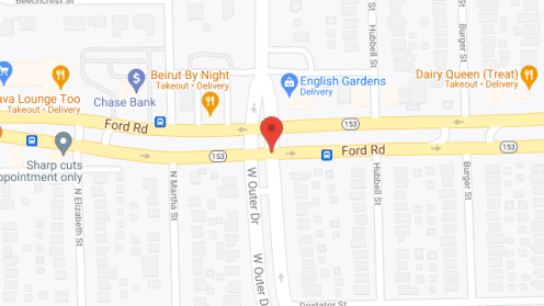 Map of the neighborhood around Dearborn Heights Co-Op Towers