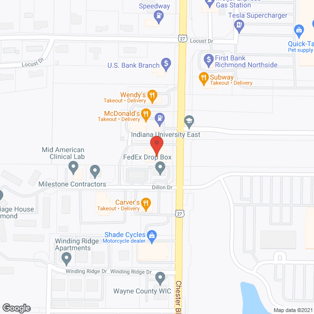 Extendacare Richmond in google map