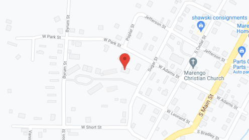 Map of the neighborhood around Marengo Housing-Elderly