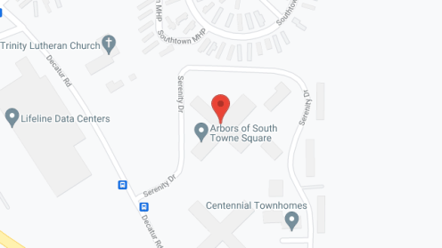 Map of the neighborhood around Southtown Square Apartments