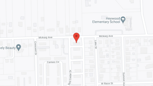 Map of the neighborhood around Terrace Ridge Apartments
