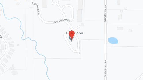Map of the neighborhood around Luther Pines