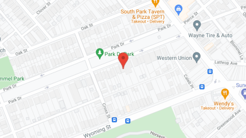Map of the neighborhood around Oregon Place