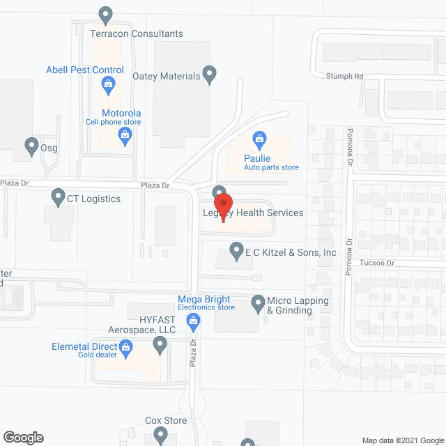Legacy Health Svc in google map