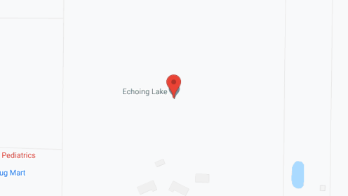 Map of the neighborhood around Echoing Lake