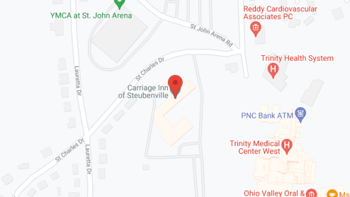 Map of the neighborhood around Carriage Inn