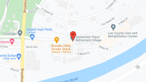 Map of the neighborhood around September Place Village