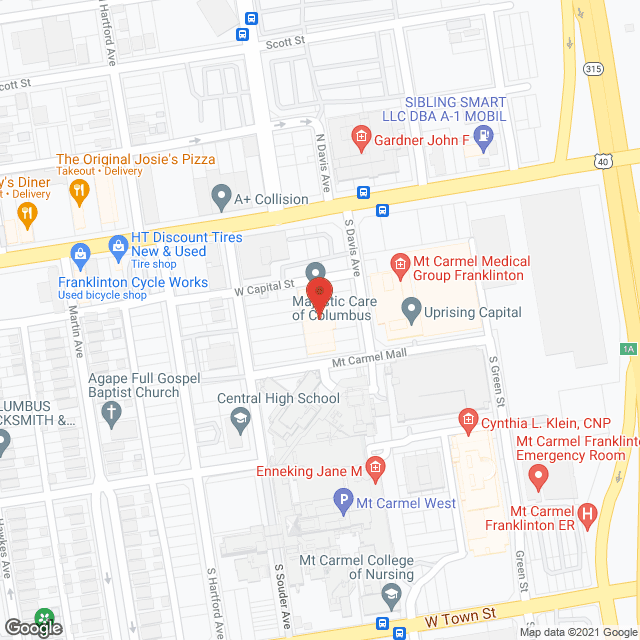 Columbus Rehabilitation and Subacute Institute in google map