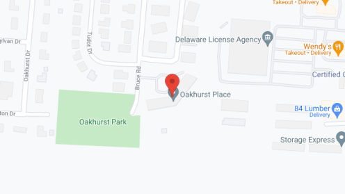 Map of the neighborhood around Oakhurst Place