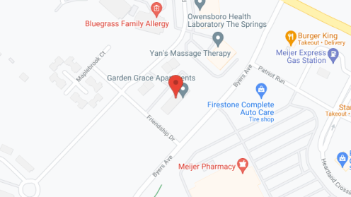 Map of the neighborhood around Friendship House