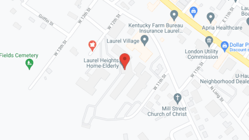 Map of the neighborhood around Laurel Heights Home-Elderly