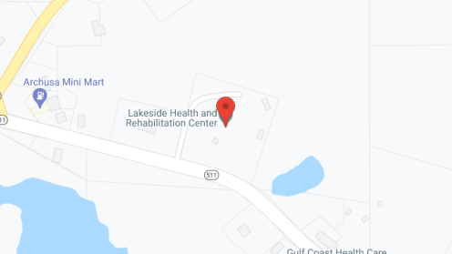 Map of the neighborhood around Lakeside Living Ctr