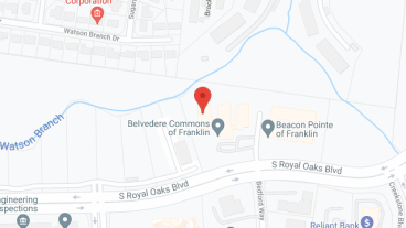 Belvedere Commons of Franklin in google map