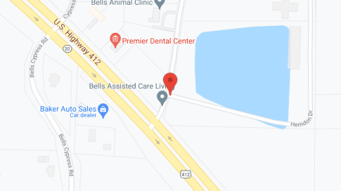 Map of the neighborhood around Bells Assisted Care Living