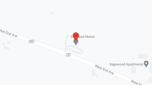 Map of the neighborhood around Elmwood Manor