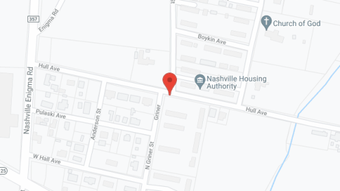 Map of the neighborhood around Nashville Estates