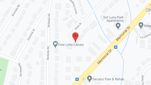 Map of the neighborhood around Hess Drive Pch