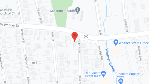Map of the neighborhood around Oak Hill Residential Care
