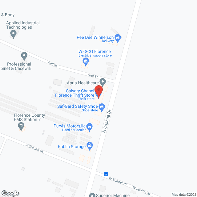 Pee Dee Active Day Ctr in google map