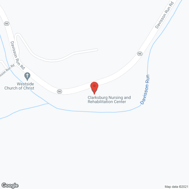 Clarksburg Continuous Care Ctr in google map