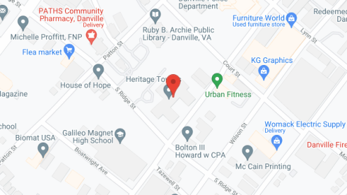 Map of the neighborhood around Heritage Towers Apts-Elderly