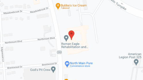 Map of the neighborhood around Roman Eagle Memorial Home