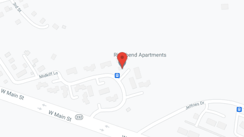 Map of the neighborhood around Riverbend Apartments