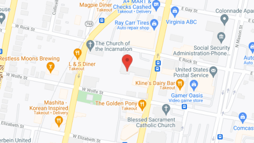 Map of the neighborhood around Lineweaver Apartments