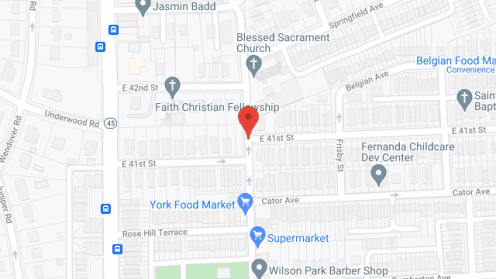 Map of the neighborhood around Blessed Sacrament Residence
