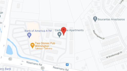 Map of the neighborhood around Cedar Tree Apartments