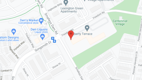 Map of the neighborhood around Liberty Terrace