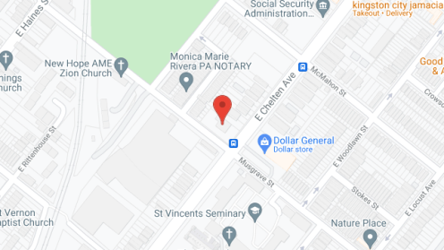 Map of the neighborhood around Chelten Christian Crusade