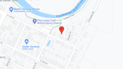Map of the neighborhood around Williamsburg-Cove Manor
