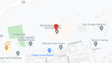 Shenandoah Manor Nursing Ctr in google map