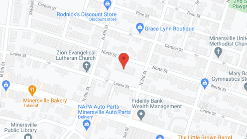 Map of the neighborhood around Minersville High Rise Apts