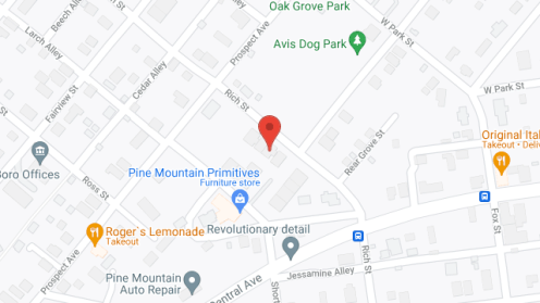 Map of the neighborhood around Oak Grove Gardens