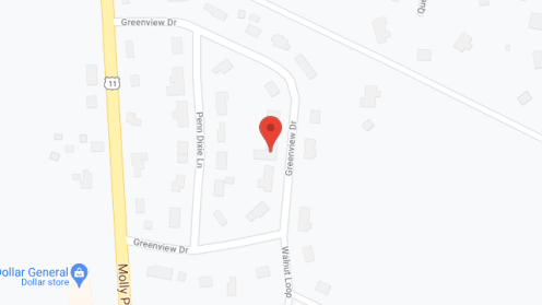 Map of the neighborhood around Shank's Personal Care Home